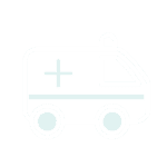 silhouette of an ambulance